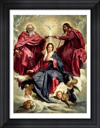 Framed Coronation of the Virgin Print