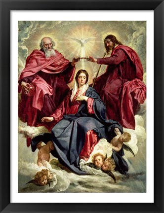 Framed Coronation of the Virgin Print