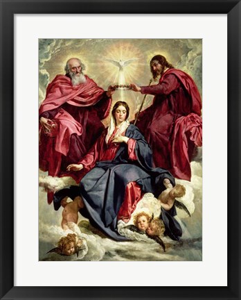 Framed Coronation of the Virgin Print