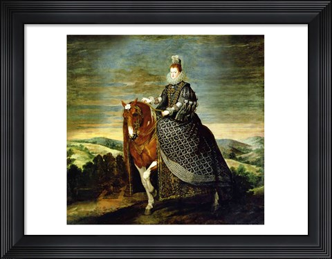 Framed Portrait of Queen Margaret of Austria Print