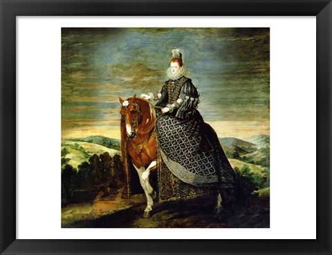 Framed Portrait of Queen Margaret of Austria Print