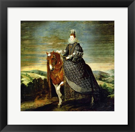 Framed Portrait of Queen Margaret of Austria Print