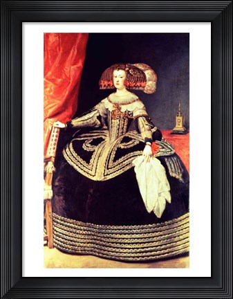 Framed Queen Mariana of Austria Print