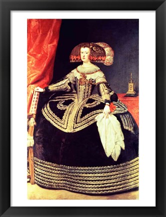 Framed Queen Mariana of Austria Print