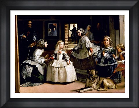 Framed Las Meninas Detail Print