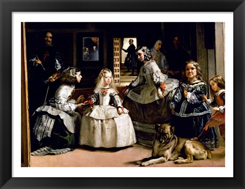 Framed Las Meninas Detail Print