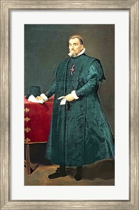 Framed Portrait of Don Diego de Corral y Arellano Print