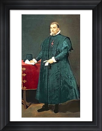Framed Portrait of Don Diego de Corral y Arellano Print