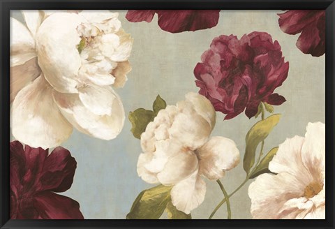 Framed Deep Peonies I Print