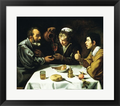 Framed Lunch, 1620 Print