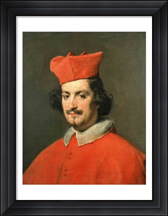 Framed Portrait of Cardinal Camillo Astali Pamphili, 1650 Print