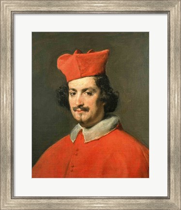 Framed Portrait of Cardinal Camillo Astali Pamphili, 1650 Print