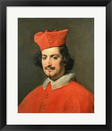 Framed Portrait of Cardinal Camillo Astali Pamphili, 1650 Print