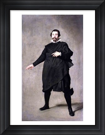 Framed Portrait of the Buffoon Pablo de Valladolid, c.1632 Print