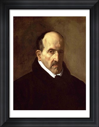 Framed Portrait of Don Luis de Gongora y Argote Print