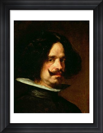 Framed Self Portrait (profile) Print