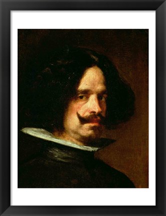 Framed Self Portrait (profile) Print