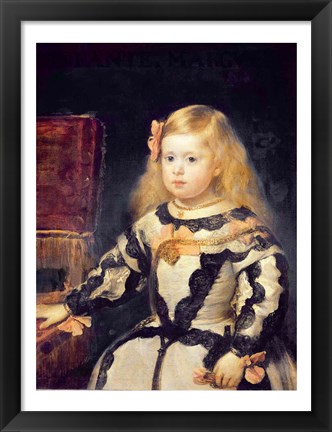 Framed Portrait of the Infanta Maria Marguerita Print