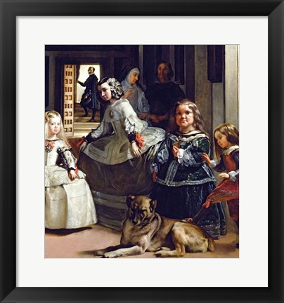 Framed Las Meninas or The Family of Philip IV, c.1656, Detail Print