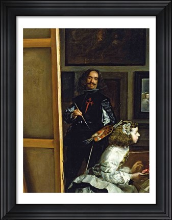 Framed Las Meninas or The Family of Philip IV, c.1656, Detail B Print