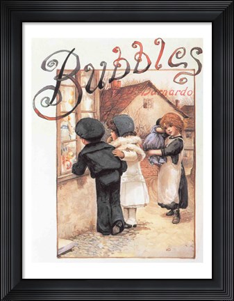 Framed Poster advertising &#39;Bubbles&#39; magazine Print