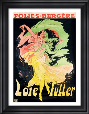 Framed Folies Bergeres: Loie Fuller, France, 1897 Print