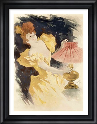 Framed Saxoleine (Advertisement for lamp oil), France 1890&#39;s Print