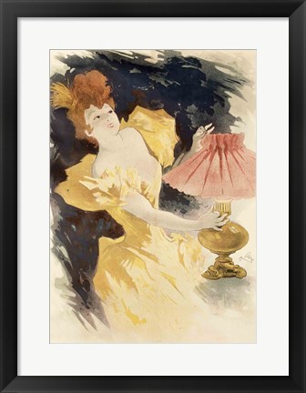 Framed Saxoleine (Advertisement for lamp oil), France 1890&#39;s Print