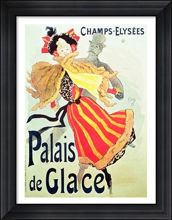 Framed &#39;Ice Palace&#39;, Champs Elysees, Paris, 1893 Print
