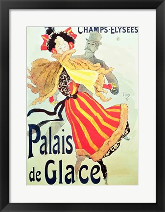 Framed &#39;Ice Palace&#39;, Champs Elysees, Paris, 1893 Print