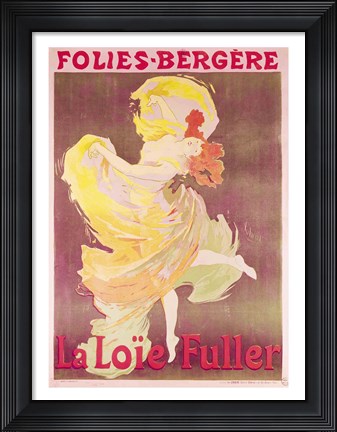 Framed Poster advertising Loie Fuller Print