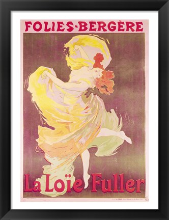 Framed Poster advertising Loie Fuller Print