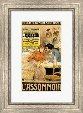 Framed Poster advertising &#39;L&#39;Assommoir&#39; Print