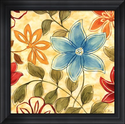 Framed Woodstock Garden II Print