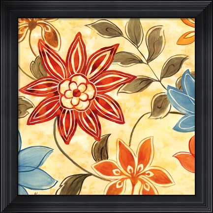 Framed Woodstock Garden I Print