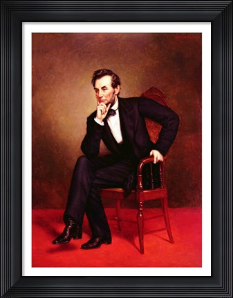 Framed Portrait of Abraham Lincoln Print