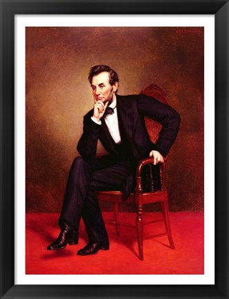 Framed Portrait of Abraham Lincoln Print