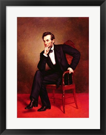 Framed Portrait of Abraham Lincoln Print