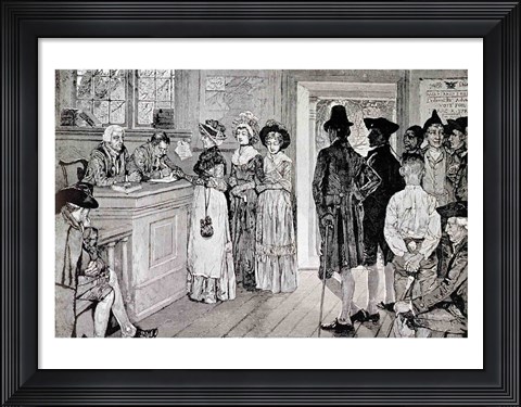 Framed Women at the Polls in New Jersey Print