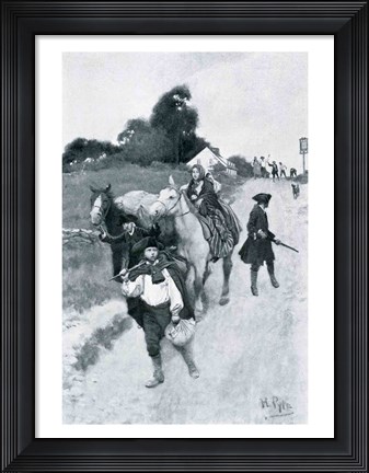 Framed Tory Refugees on Their Way to Canada, illustration from &#39;Colonies and Nation&#39; Print
