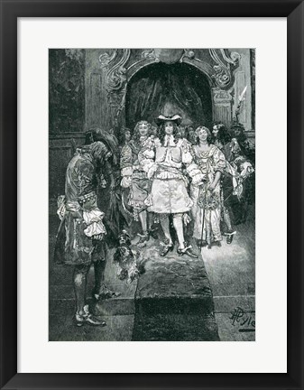 Framed Quaker and King at Whitehall Print