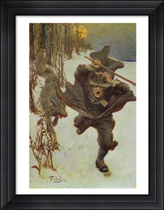 Framed Once it Chased Doctor Wilkinson into the Very Town Itself Print