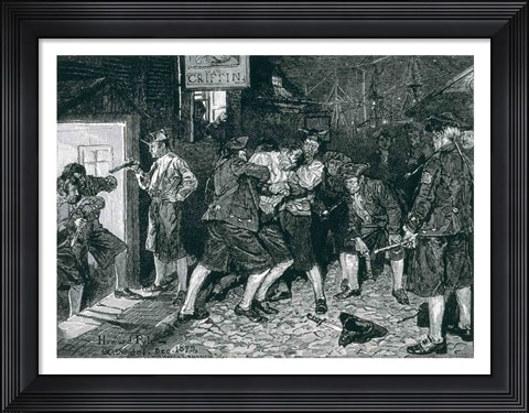 Framed Press Gang in New York Print