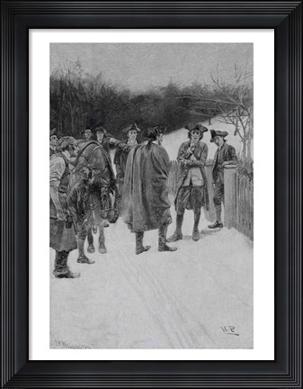 Framed Paul Revere Bringing News to Sullivan Print