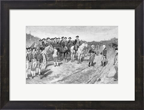 Framed Surrender of Cornwallis at Yorktown Print
