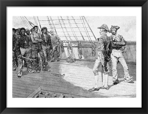 Framed Impressment of American Seamen Print