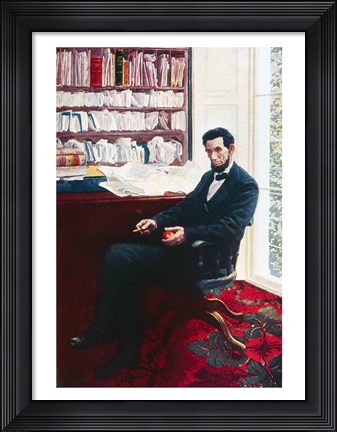 Framed Portrait of Abraham Lincoln Print