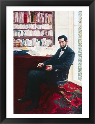 Framed Portrait of Abraham Lincoln Print