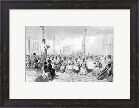 Framed Zion School for Colored Children Print