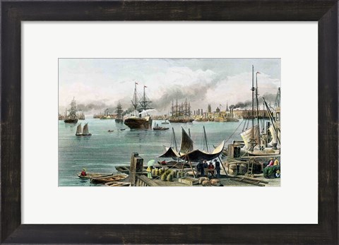 Framed Port of New Orleans Print
